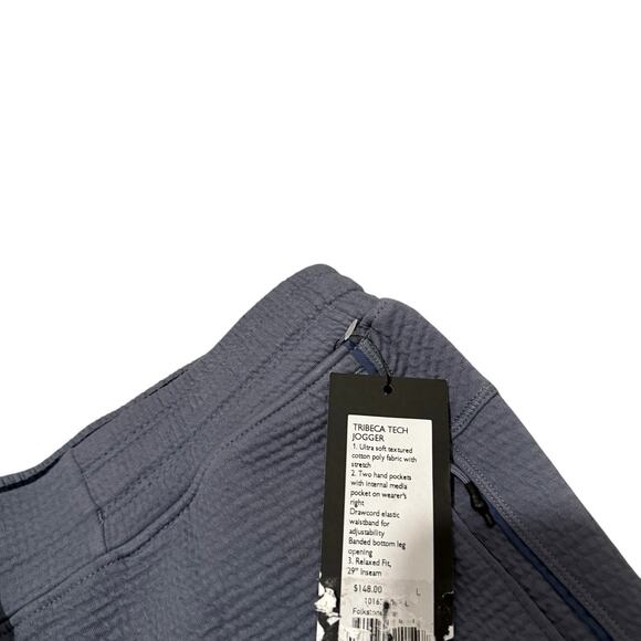 Rhone Men's Tribeca Tech Jogger Folkstone Gray Size Large New 101630-063 - Picture 8 of 8